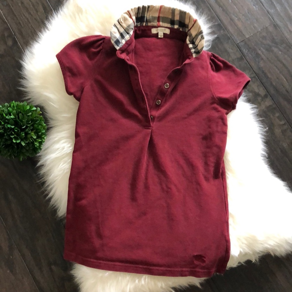 Burberry cap sleeve shirt sleeve shirt